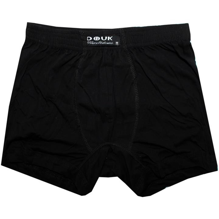 شورت باکسر مشکی پنبه ای مردانه سایز M دوک